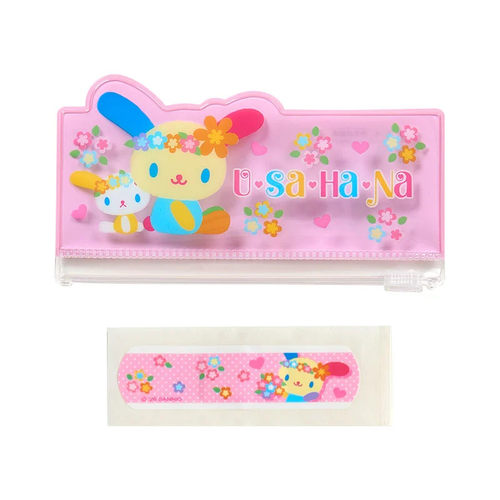 日本Sanrio正品Usahana花小兔 創可貼膠布&收納袋