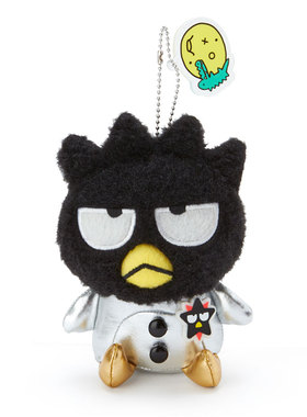 日本Sanrio正品Badtz Maru酷企鵝XO 毛絨公仔包掛件匙扣(宇宙)