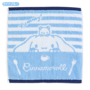 日本Sanrio正品Cinnamoroll玉桂狗 純棉手帕毛巾(Happy Days)淺藍