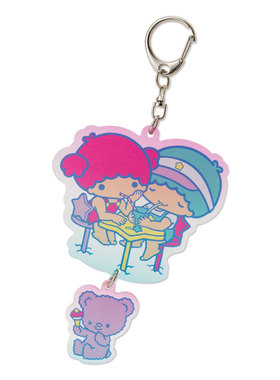 日本Sanrio正品LittleTwinStars小雙星 亞加力鑰匙扣包掛件(暑假)