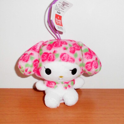 日本Sanrio正品My Melody 毛絨公仔包包掛件禮物A(景品)