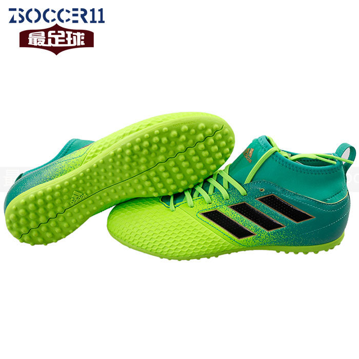 zsoccer11足球adidas阿迪达斯ACE17.3 TF碎钉儿童足球鞋BB1000