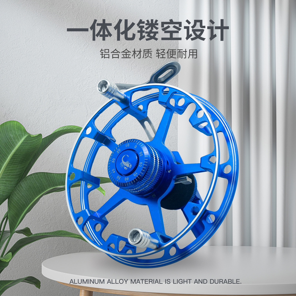 前打竿专用轮全金属 谷麦轮风火轮手拨轮带泄力八卦轮