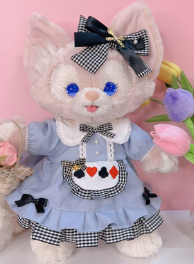 S号玲娜贝儿着替原创蓝色爱丽丝连衣裙Linabell衣服星黛露娃衣