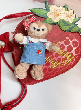 玲娜贝儿挂件着替LinaBell钥匙扣衣服小草莓蓝色牛仔裙星黛露娃衣