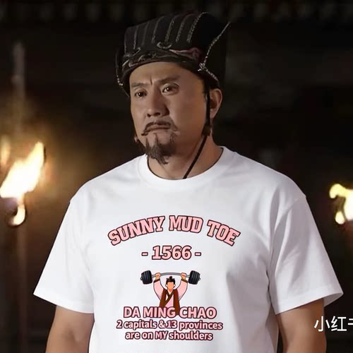 Sunny mud toe大明举重冠军大明王朝1566两京一十三省短袖T恤衣服