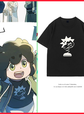 罗小黑t恤无限同款cos纯棉短袖战记电影周边男女动漫应援上衣服潮