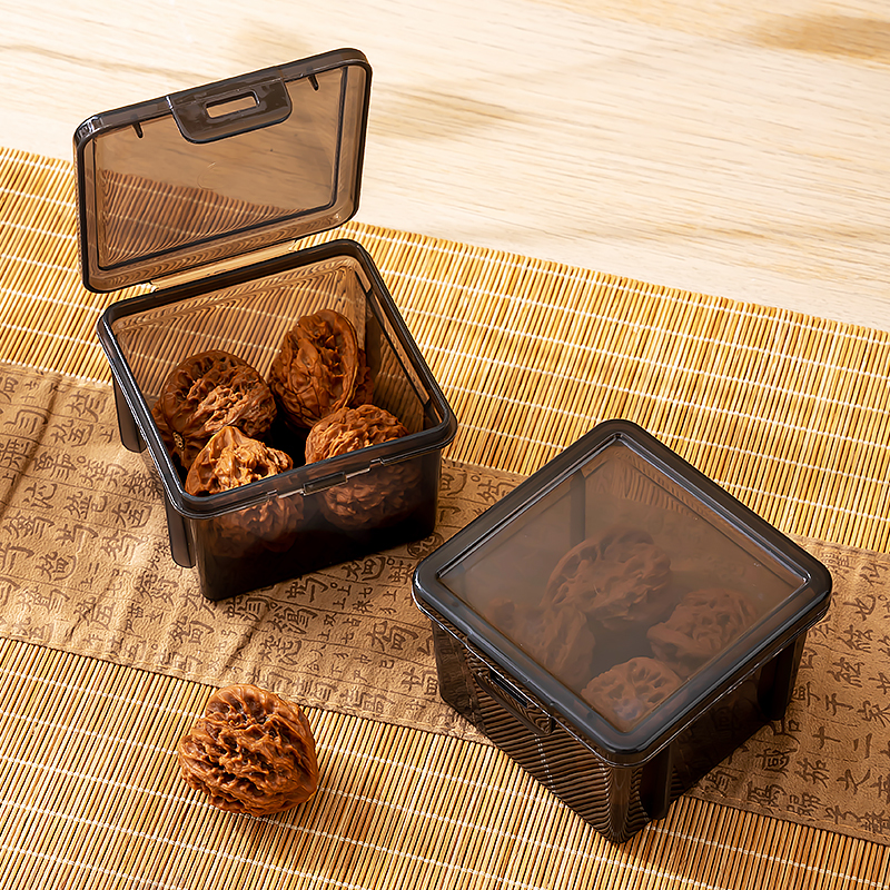 文玩收纳盒随身透明葫芦佛珠核桃整理盒珠宝首饰手串手链储物盒子