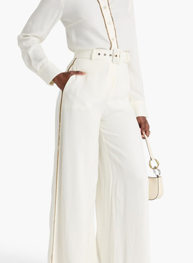 ZIMMERMANN正品代购过季款幹練款高腰闊腳西褲71876