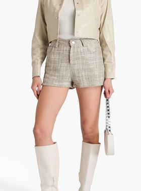 香港IR0正品代购过季款帅气crop款真皮皮衣76868