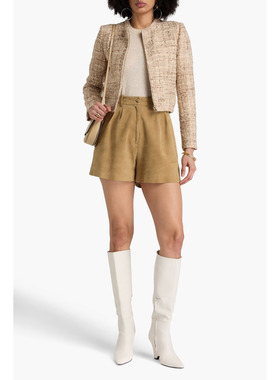 IR0正品代购过季款知性美无领小香风外套76919