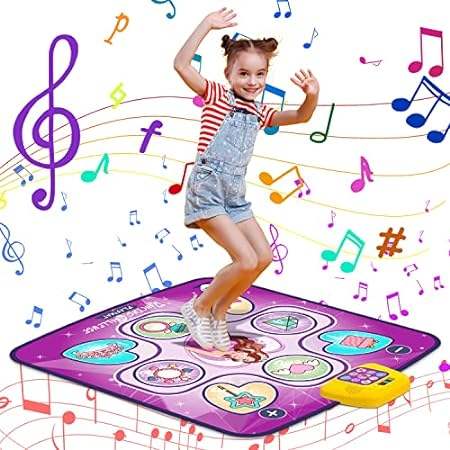 AIPIN Dance Mat Dance Mat Toy for Kids Ages 3-10，Musical
