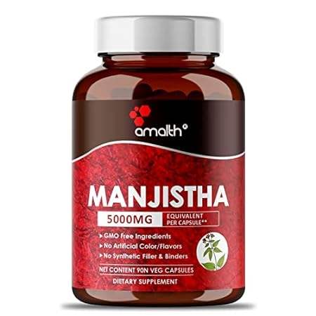 AMALTH Manjistha 5000mg Strength Per Capsule- 90 Veg Cap