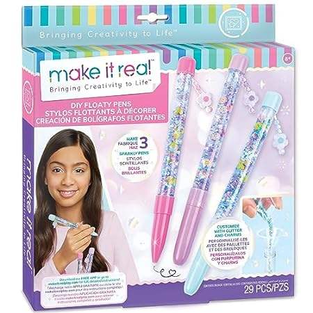 Make It Real: DIY Floaty Pens - Make 3 Sparkly Pens， Cust