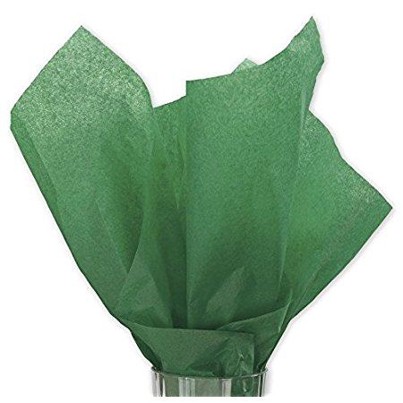 holiday green wrap tissue paper 15 inch x 20 inch - 100 she