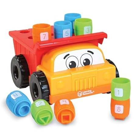 Learning Resources Tony the Peg Stacker Dump Truck - 10 P