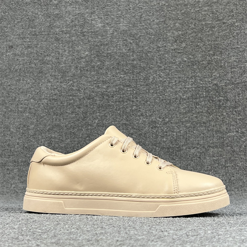 运动鞋女鞋革面拼接休闲健步鞋