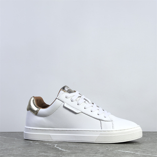 耐磨防滑百搭低帮板鞋 头层牛皮拼接休闲鞋 女 女鞋 出法国高端小白鞋