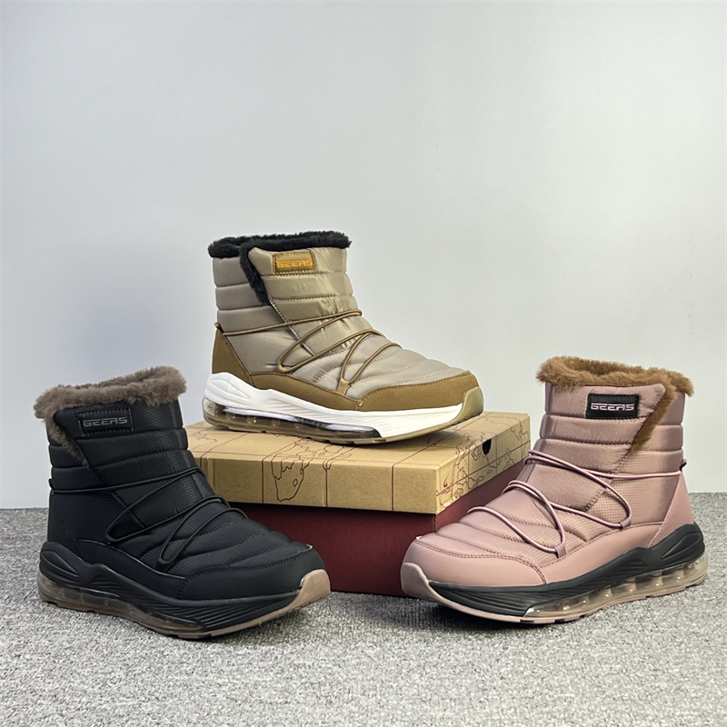 出欧洲单户外雪地靴女加绒加厚保暖百搭棉鞋气垫减震防滑女短靴