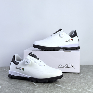 出韩国单旋转扣高尔夫鞋训练鞋革面拼接休闲鞋耐磨防滑运动鞋男鞋