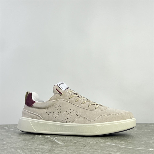 出欧洲单百搭运动鞋男鞋牛反绒皮复古休闲鞋耐磨防滑厚底低帮板鞋