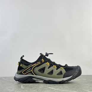 子耐磨防滑溯溪徒步凉鞋 革面拼接框子鞋 男 男鞋 出欧洲单户外徒步鞋