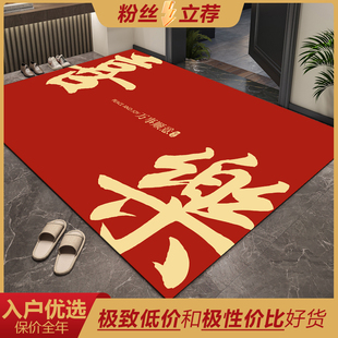 高级感玄关地毯家用防滑耐脏门外垫子 入户门地垫进门脚垫轻奢中式