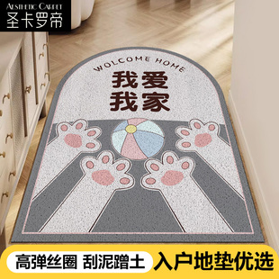 丝圈地垫进门去沙入户门垫蹭土脚垫门外门口防滑垫子家用地毯定制