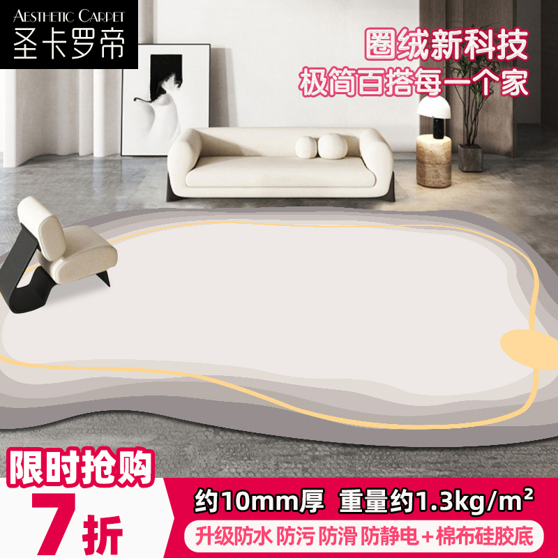 异形地毯客厅法式复古轻奢高级