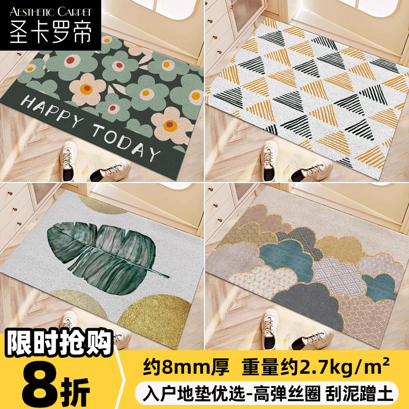 入户门进门地垫家用大门口丝圈脚垫子进户门玄关除尘防滑耐磨地毯,居家布艺,入户地垫,淘宝优惠券,粉丝福利购,淘宝优惠卷