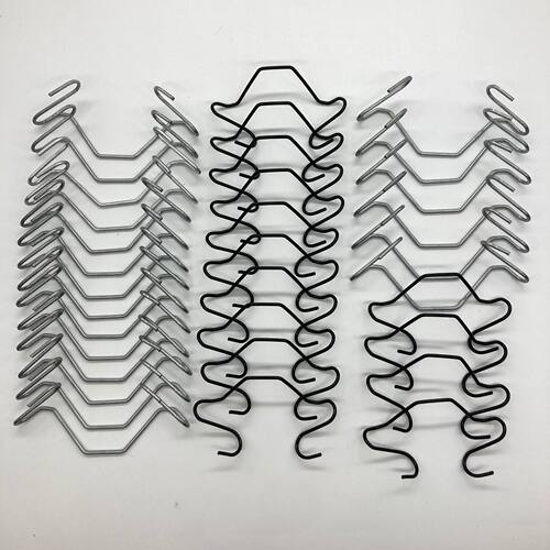 大棚配件卡槽压膜线2.8加粗热镀锌双钩引线簧八字簧钩膜扣绳勾