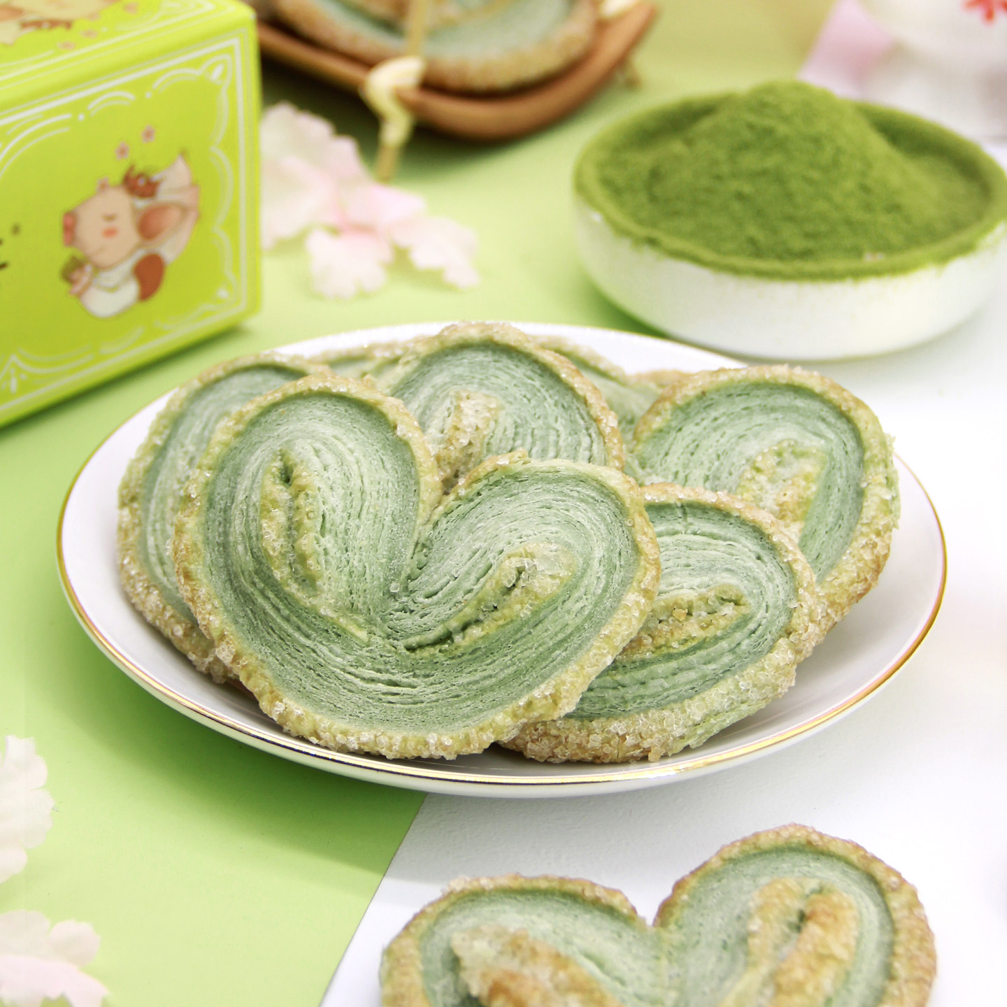 老香斋抹茶蝴蝶酥上海传统糕点