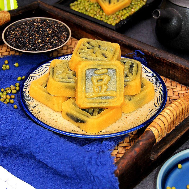 老香斋老式黑芝麻绿豆糕上海老字号特产春节年货零食小吃正宗手工