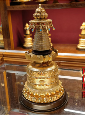 嘎当塔噶丹塔舍利佛塔纯铜精品