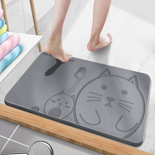 Diatom Mud Water Absorption Cushion ванная комната ванная комната туалетная дверь анти -утилизация и плесень -скорость сухая домашняя подушка диатома