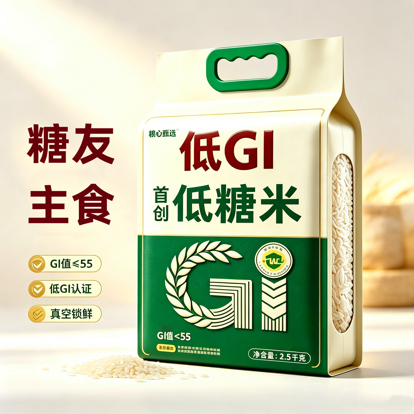 糙米糖尿病人专用无糖食品旗舰店