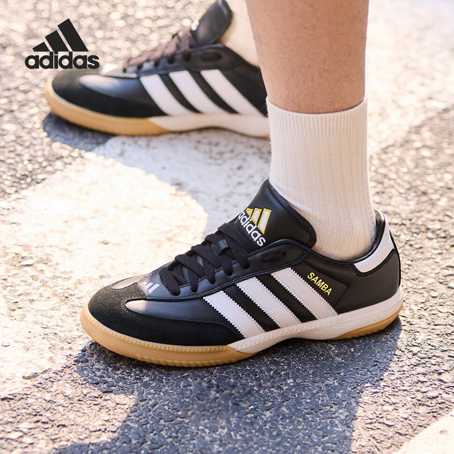Adidas阿迪达斯SAMBA MN男女同款低帮舒适耐磨运动休闲板鞋IF1952
