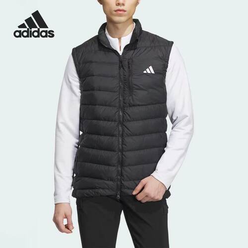 阿迪达斯男士高尔夫保暖羽绒马甲