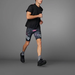 Adidas阿迪达斯BTNBIKER TIG M男子运动训练健身跑步紧身裤JC7386