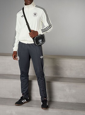 Adidas阿迪达斯DFB OG BB TP 三叶草男子简约休闲运动长裤 IU2101