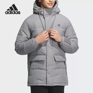 Adidas阿迪达斯DY DOWNJKT男子保暖连帽运动休闲羽绒服IL8924 MID