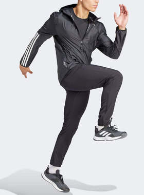 Adidas阿迪达斯OTR E 3S JKT男子户外运动休闲连帽夹克外套IK4986