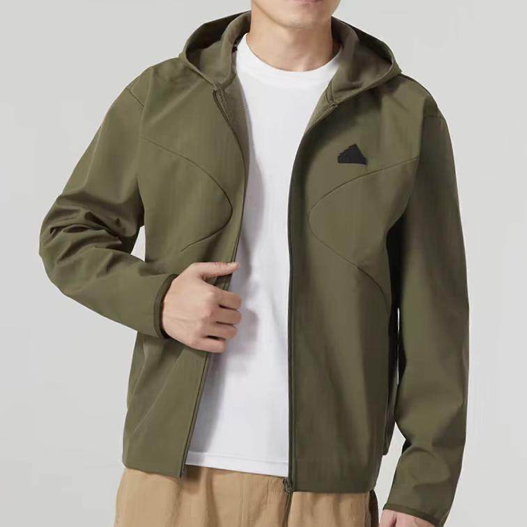 男子运动休闲连帽夹克外套