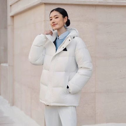 Adidas阿迪达斯V DOWN JKT UG女子连帽运动休闲羽绒服KF6750