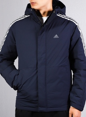 Adidas阿迪达斯新款3ST DOWN JKT保暖男运动羽绒服EH3997 H23083