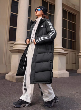 Adidas阿迪达斯男女长款羽绒服