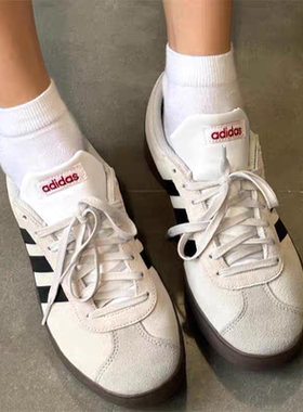 Adidas阿迪达斯VL COURT CLASSIC男女同款低帮舒适耐磨板鞋JS3003