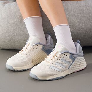 W女子网面透气运动网球鞋 JR1678 TRAINER Adidas阿迪达斯DROPSET3