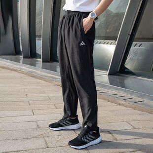 Adidas阿迪达斯GYM+ WOVEN PT男透气训练运动休闲梭织长裤IP4472