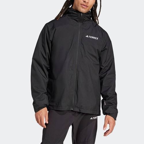 阿迪达斯三合一抓绒运动休闲夹克